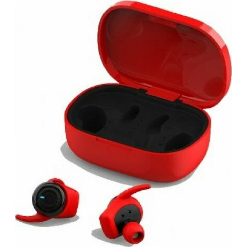 Bluetooth earbuds Forever 4Sport TWE-300 red Τηλεφωνία