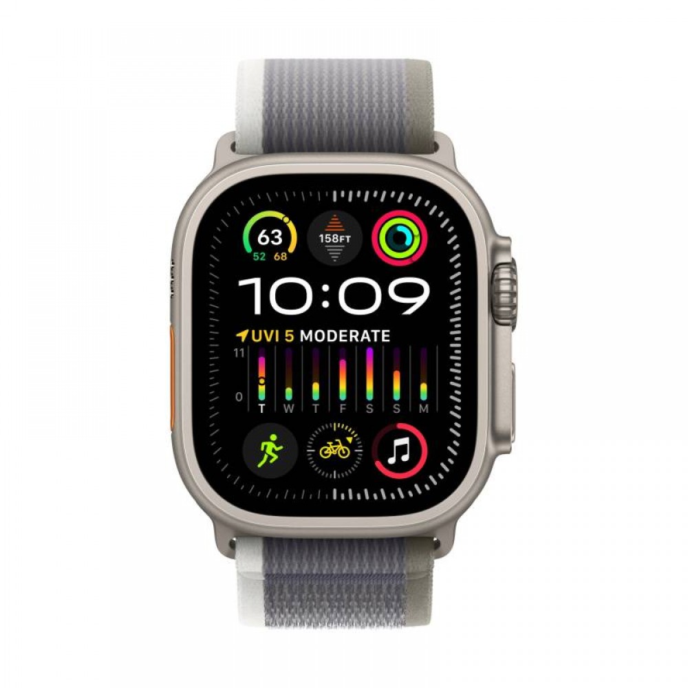 Watch Apple Watch Ultra 2 LTE 49mm Titanium Case with Trail Loop S/M - Green/Grey EU Τηλεφωνία