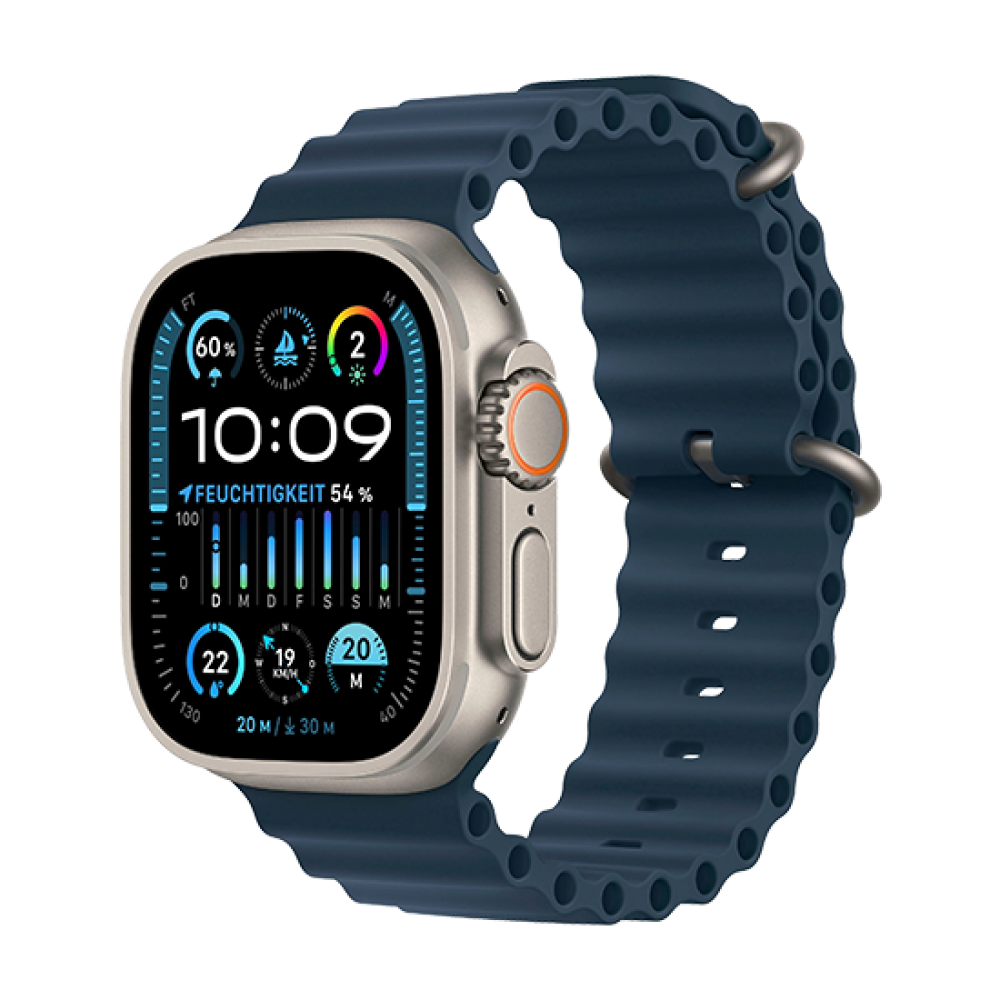 Watch Apple Watch Ultra 2 LTE 49mm Titanium Case with Ocean Band - Blue EU Smart Watch