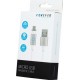 Forever LED Magnetic USB 2.0 to micro USB Cable Λευκό 1m