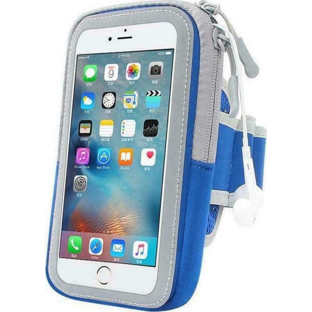 OEM Arm Case with Zipper 6.0'' Navy Blue Τηλεφωνία